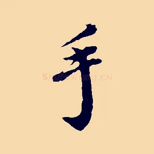 手