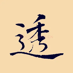 透