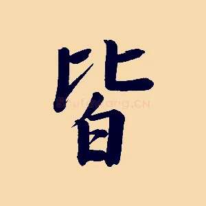 皆