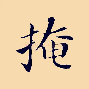 掩